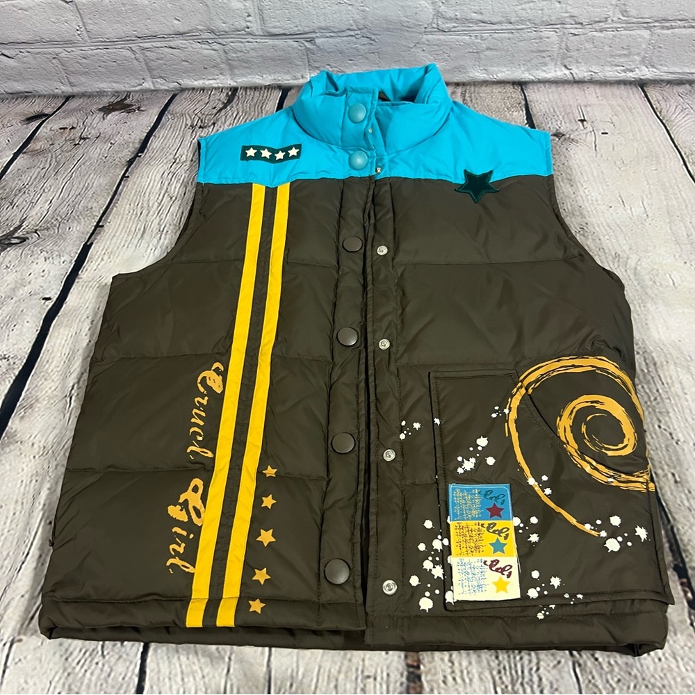 Women's Cruel Girl Western Down Filled Puffer Vest Size M (B7)